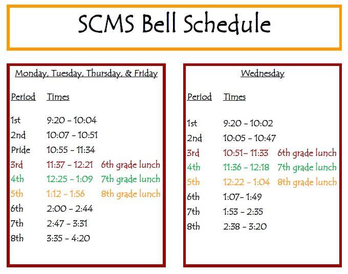 Chadron Middle School Bell Schedules Chadron Public Schools - Bank2home.com